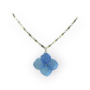 Azure Dream — Blue Hydrangea Necklace