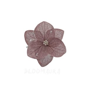 Rose Mist – Real Hydrangea Double Bloom Ring
