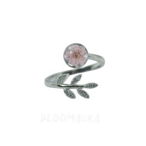 Blush Memory – Forget-Me-Not Open Ring