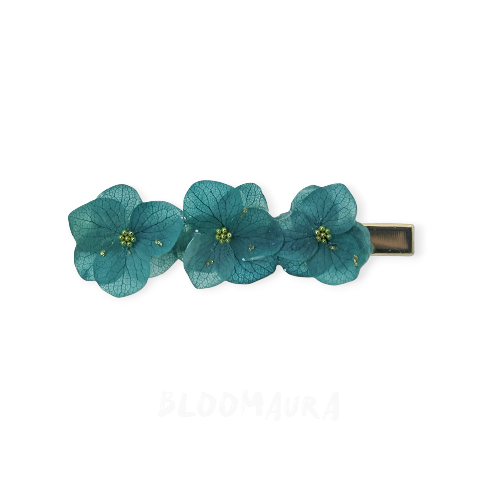 Hydrangea Trio – Real Hydrangea Flower Hair Clip